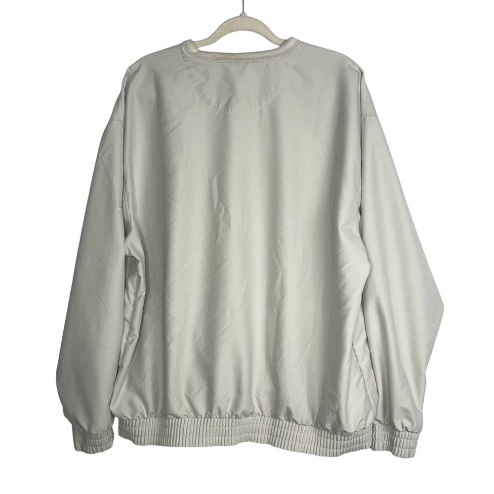 Nike Golf Mens XL Windbreaker Pullover Stone Hershey's Embroidered V-Neck Jacket - Picture 3 of 8